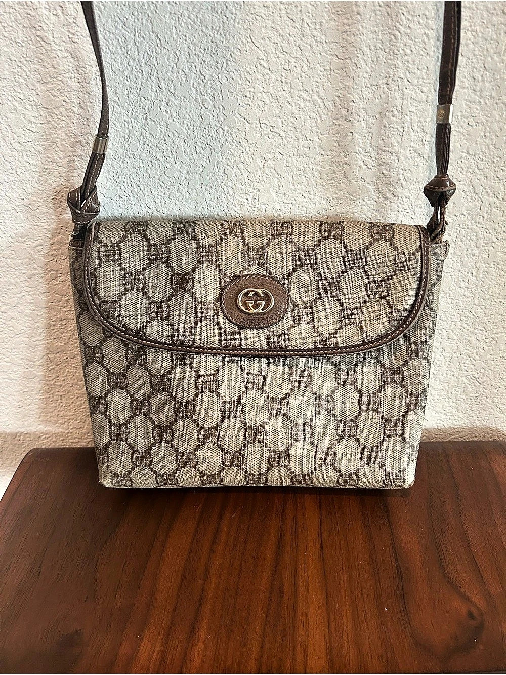 Gucci Crossbody Bag in Brown & Beige- Functional Project